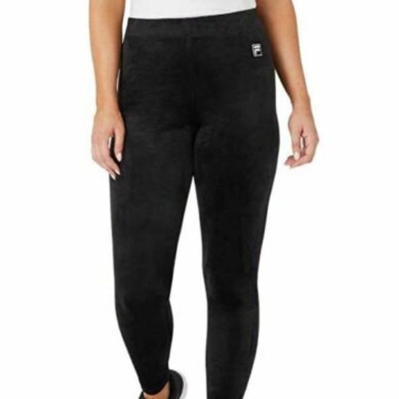 Fila Women's Super Soft Velour Leggings High Rise - Picture 7 of 8